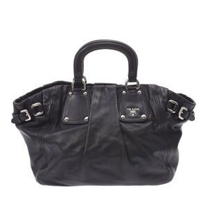 PRADA bag black calfskin handbag